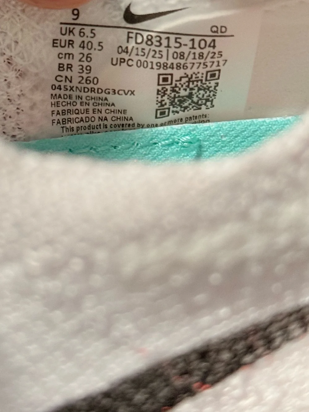 Nike Air Zoom Alphafly Next% 3 Neo Turquoise FD8315-104 Size 9